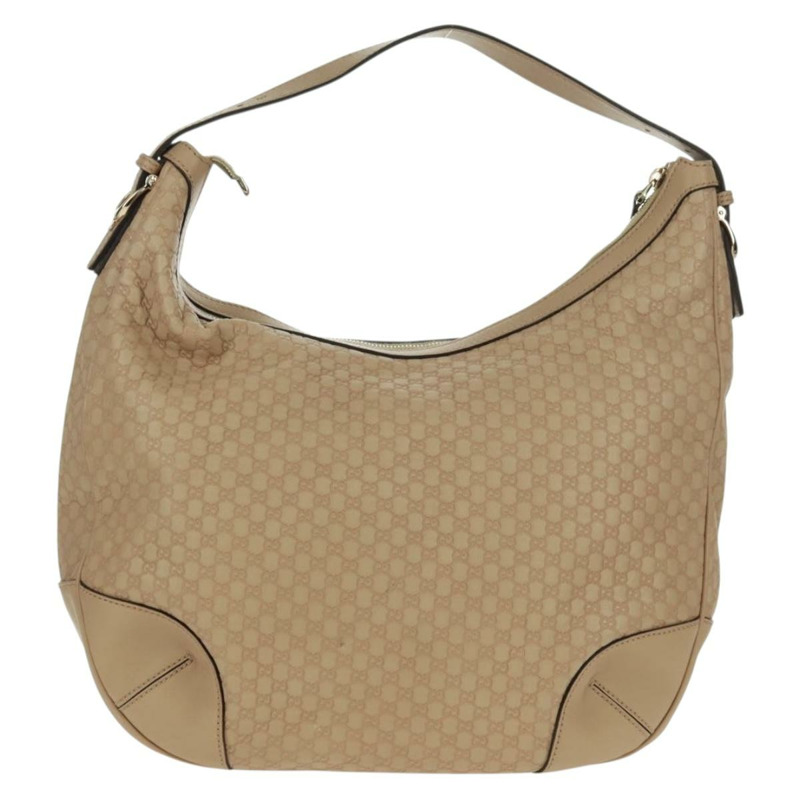 【日本直送】GUCCI Micro GG 帆布 Guccissima 手袋，米色/金色皮革款，貨號 309618，正品編號 164485V-1