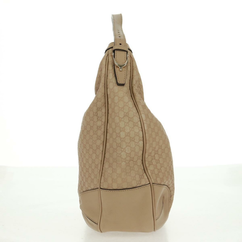 【日本直送】GUCCI Micro GG 帆布 Guccissima 手袋，米色/金色皮革款，貨號 309618，正品編號 164485V-2