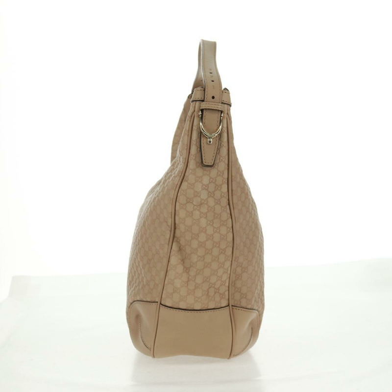 【日本直送】GUCCI Micro GG 帆布 Guccissima 手袋，米色/金色皮革款，貨號 309618，正品編號 164485V-3