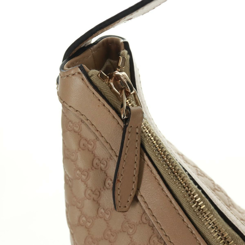 【日本直送】GUCCI Micro GG 帆布 Guccissima 手袋，米色/金色皮革款，貨號 309618，正品編號 164485V-17