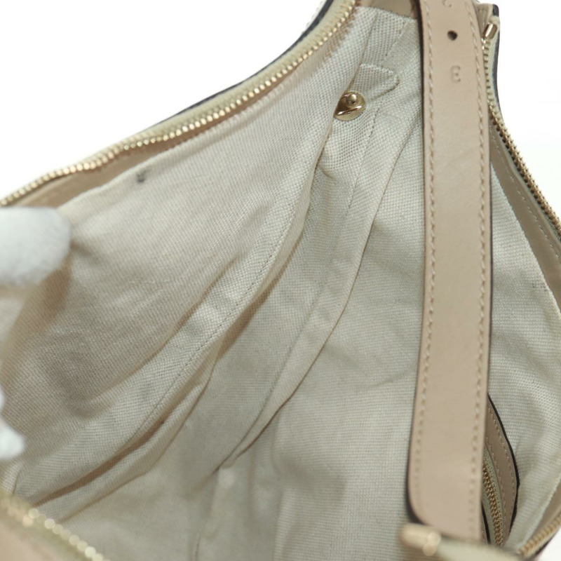 【日本直送】GUCCI Micro GG 帆布 Guccissima 手袋，米色/金色皮革款，貨號 309618，正品編號 164485V-19