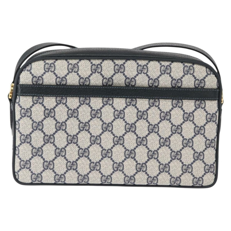 【日本直送】GUCCI GG Supreme Sherry Line 手提包 PVC 海軍藍 金 紅 001 56 0942 正品 166010-1