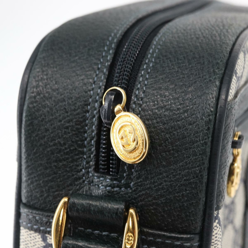 【日本直送】GUCCI GG Supreme Sherry Line 手提包 PVC 海軍藍 金 紅 001 56 0942 正品 166010-9