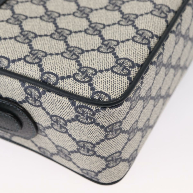【日本直送】GUCCI GG Supreme Sherry Line 手提包 PVC 海軍藍 金 紅 001 56 0942 正品 166010-14