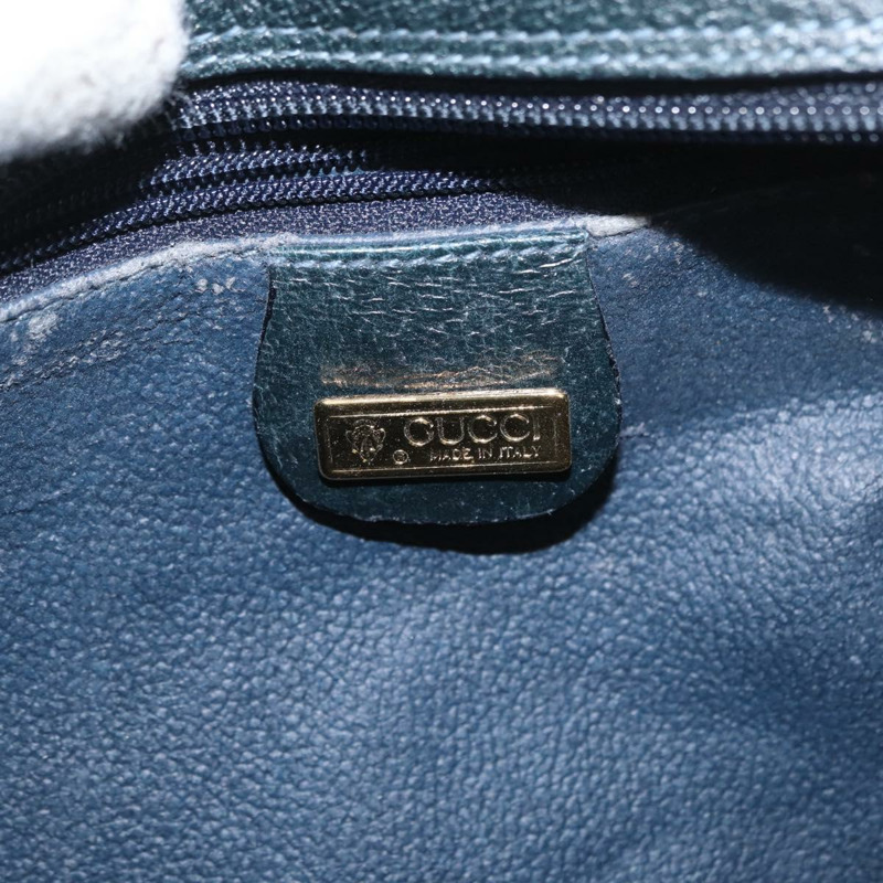 【日本直送】GUCCI GG Supreme Sherry Line 手提包 PVC 海軍藍 金 紅 001 56 0942 正品 166010-18