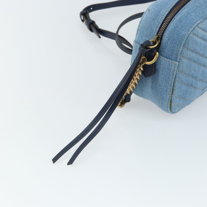 【日本直送】GUCCI GG Marmont 小型相機包 牛仔藍 447632 正品 ka1639SAV-19