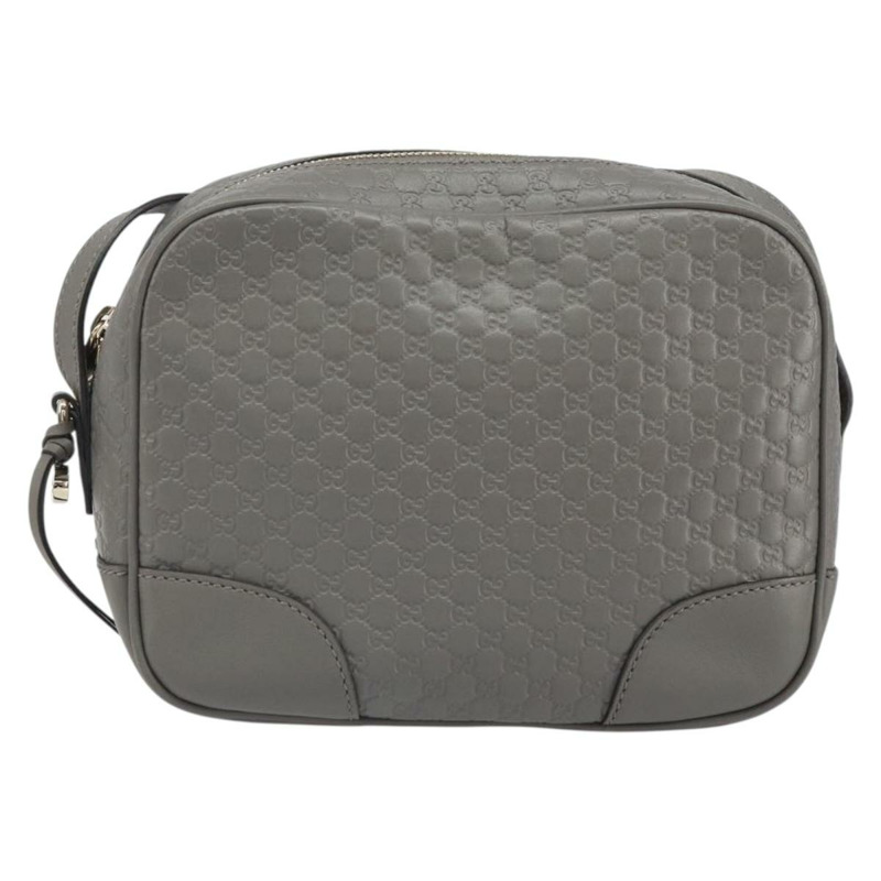 【日本直送】GUCCI Micro GG 帆布 Guccissima 手袋 皮革 暢貨中心 灰色 449413 正品 ka1680V-12