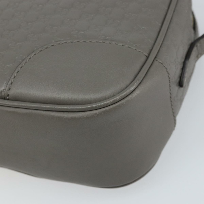 【日本直送】GUCCI Micro GG 帆布 Guccissima 手袋 皮革 暢貨中心 灰色 449413 正品 ka1680V-13