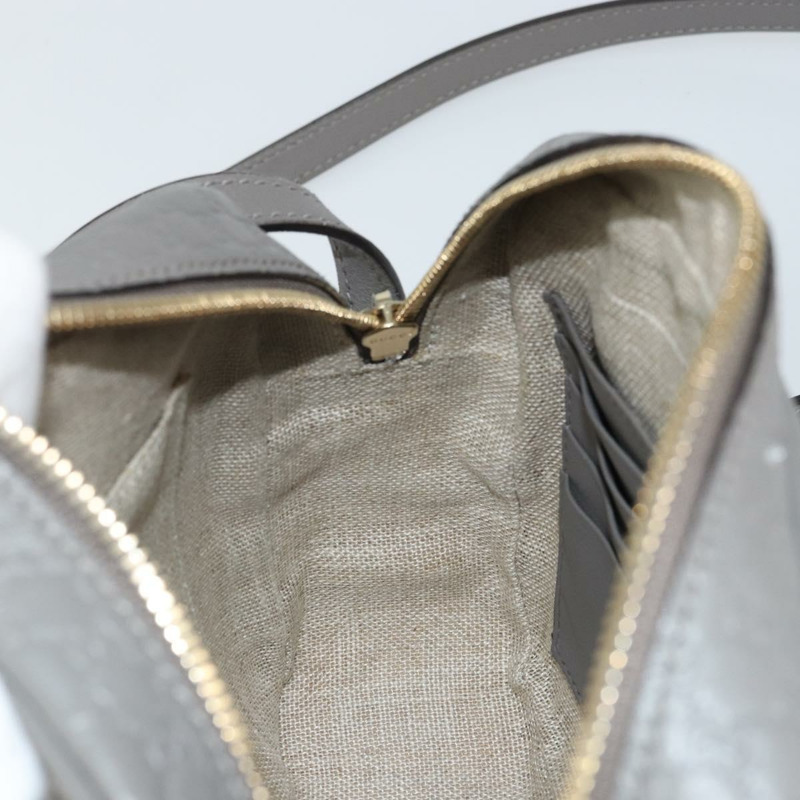 【日本直送】GUCCI Micro GG 帆布 Guccissima 手袋 皮革 暢貨中心 灰色 449413 正品 ka1680V-20