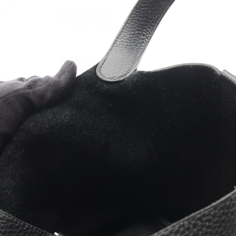 Hermes Hermès Picotin Lock PM 手提包，Taurillon Clemence 皮革，黑色。-8