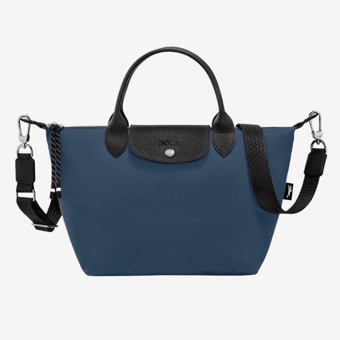 Longchamp Le Pliage Energy S號托特包 手提包 肩背側背兩用 尼龍帆布 海軍藍/黑色-1