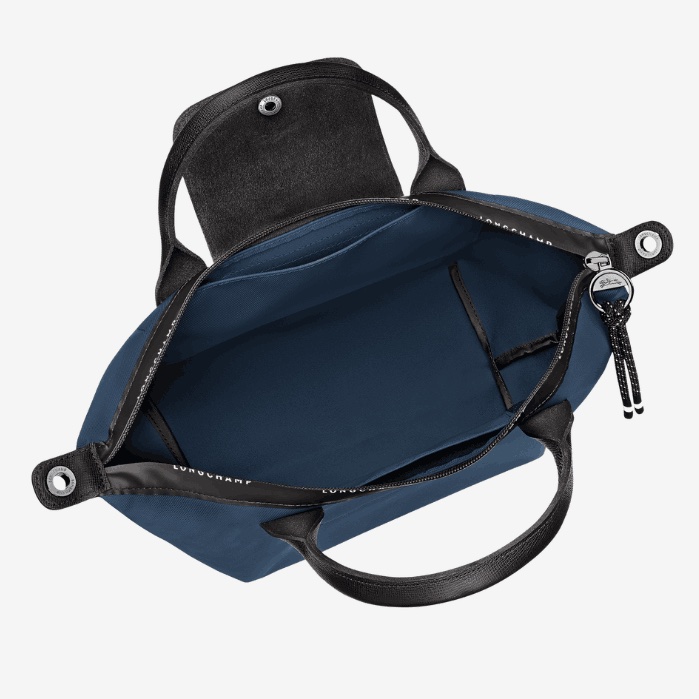 Longchamp Le Pliage Energy S號托特包 手提包 肩背側背兩用 尼龍帆布 海軍藍/黑色-2