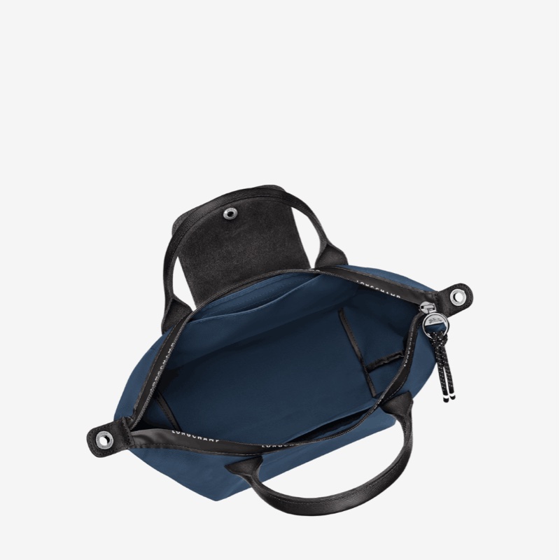 Longchamp Le Pliage Energy S號托特包 手提包 肩背側背兩用 尼龍帆布 海軍藍/黑色-8