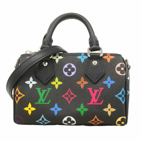 路易威登 Monogram Multicolore Nano Speedy 手提包 M13406 Noir 女士兩用包