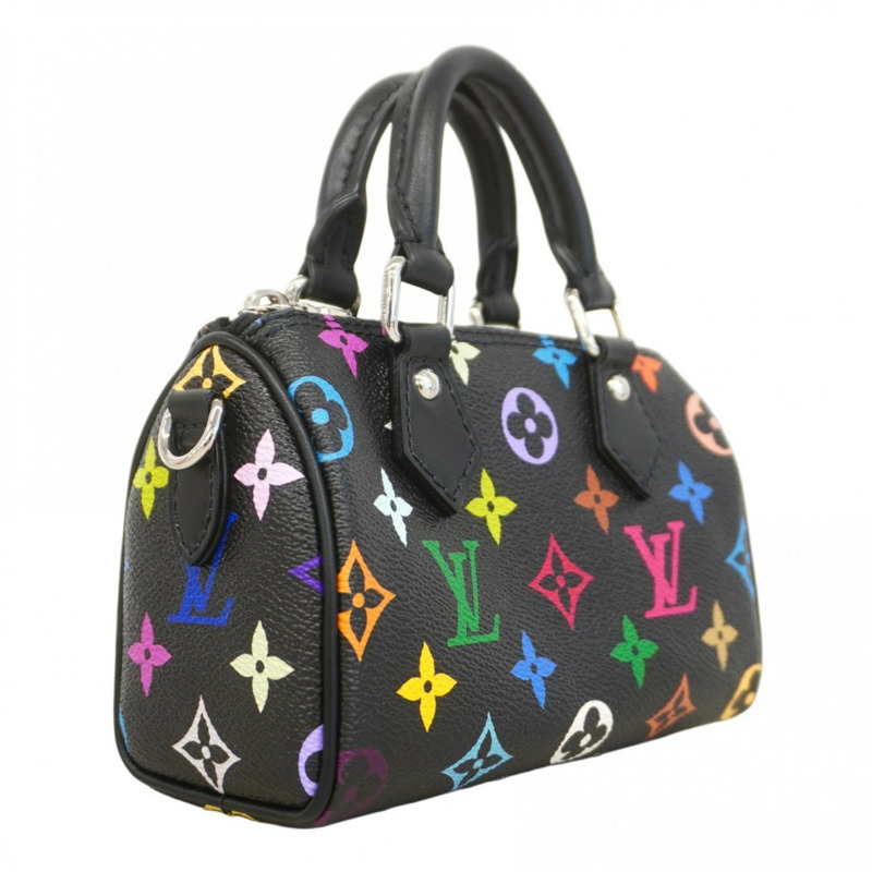 路易威登 Monogram Multicolore Nano Speedy 手提包 M13406 Noir 女士兩用包-1