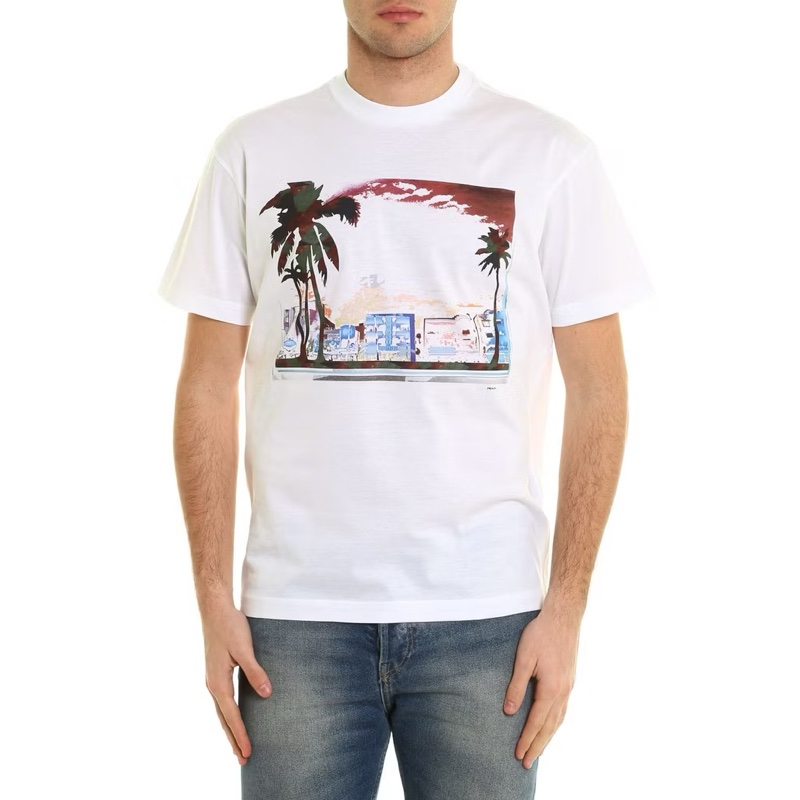 PRADA 圖案短T 全新-0