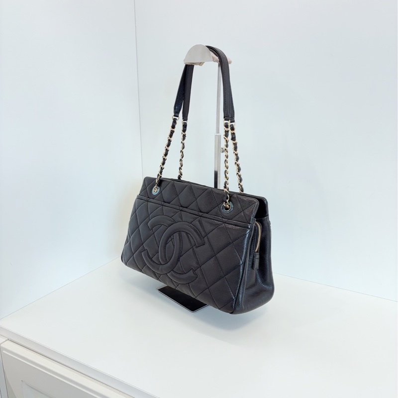 Chanel 香奈兒 黑金荔枝牛皮-2