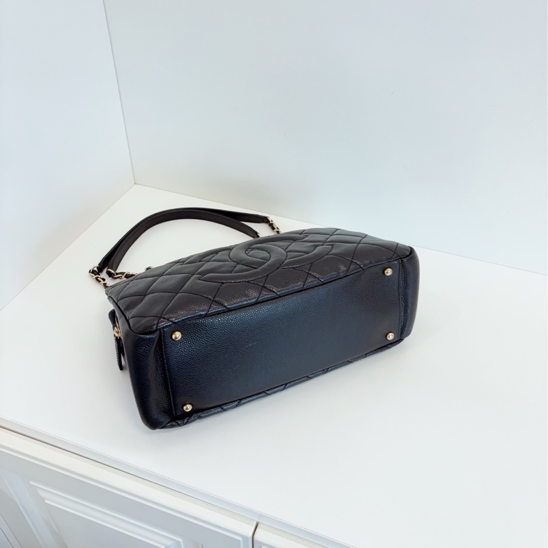 Chanel 香奈兒 黑金荔枝牛皮-8