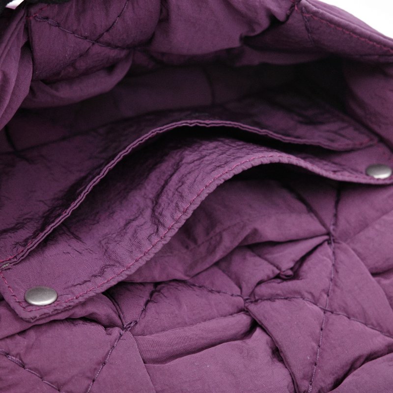 Bottega Veneta寶緹嘉 Padded Tech Cassette 深紫色 尼龍 斜背編織包-7