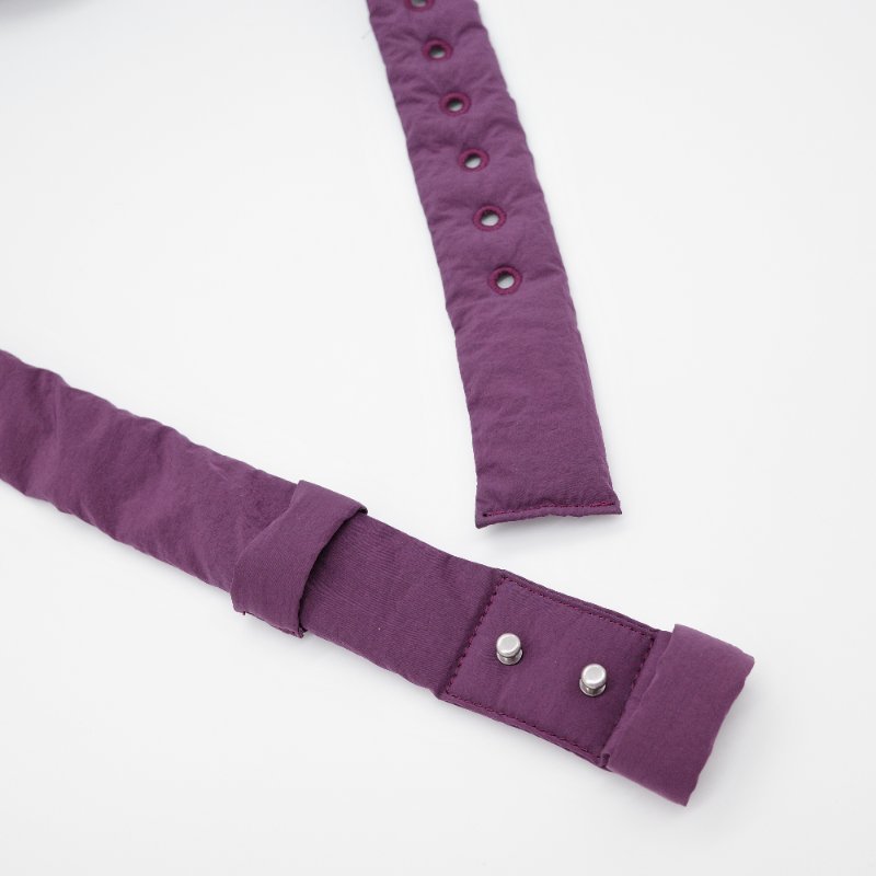 Bottega Veneta寶緹嘉 Padded Tech Cassette 深紫色 尼龍 斜背編織包-11