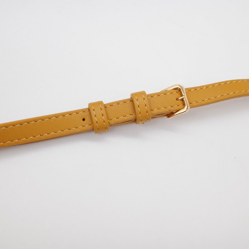 Burberry巴寶莉 Hazelmere 經典LOGO 芥末黃 牛皮 鏈帶 斜背包 手拿包 錢包-17