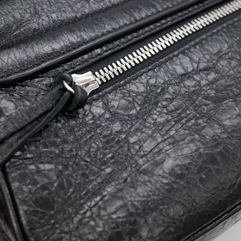 Balenciaga巴黎世家 Le Cagole XS 黑色 羊皮 單肩包 機車包-12