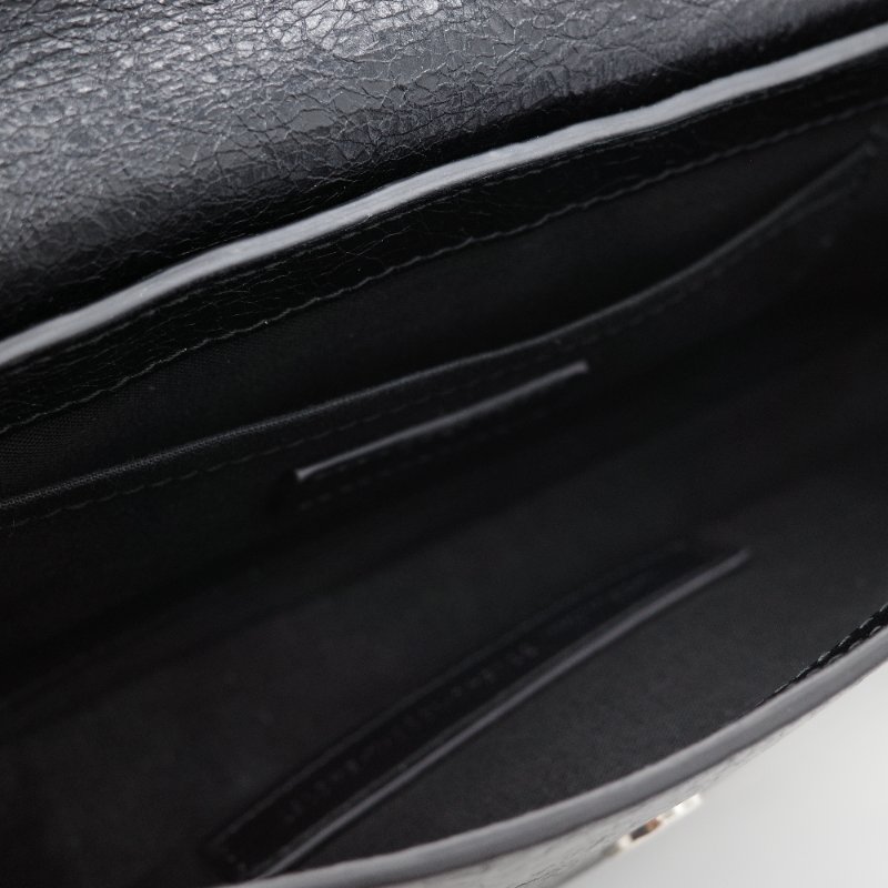 Balenciaga巴黎世家 Le Cagole XS 黑色 羊皮 單肩包 機車包-15