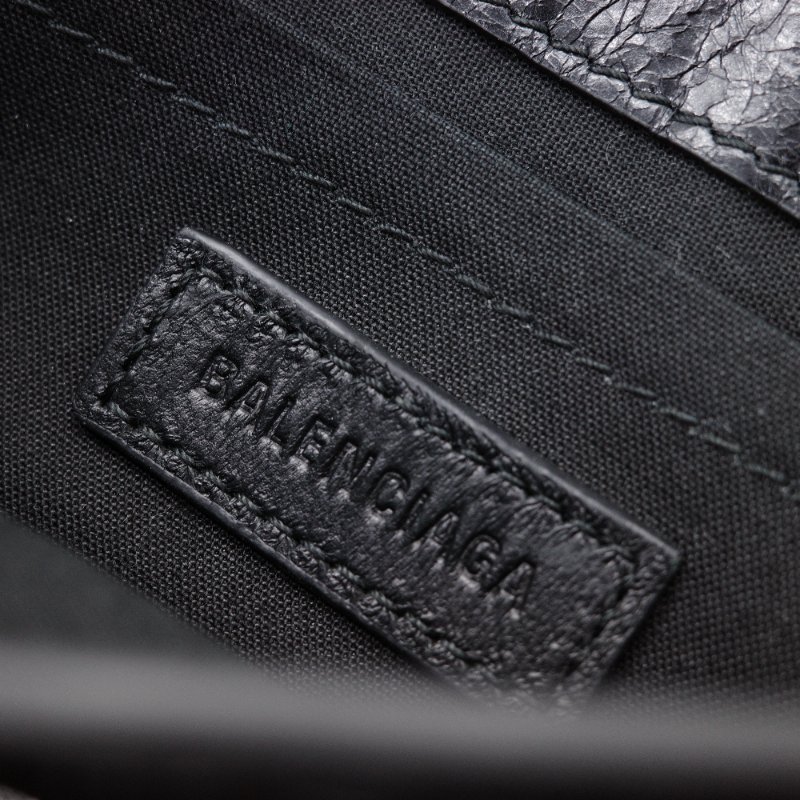Balenciaga巴黎世家 Le Cagole XS 黑色 羊皮 單肩包 機車包-16
