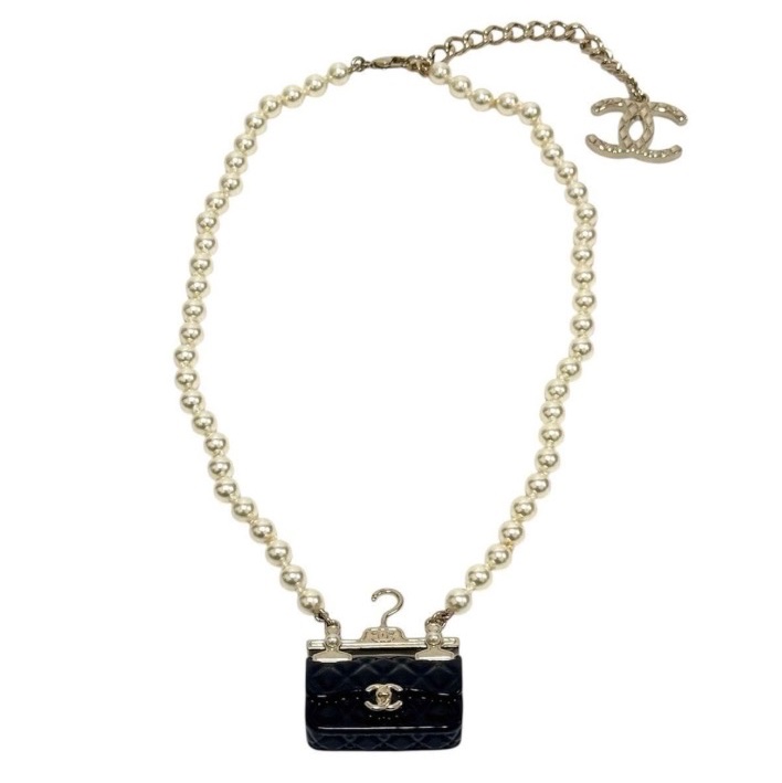 🌷Chanel 23C衣架包包珍珠項鍊｜經典花紋✦fufu style 精品✦ 氣質款｜-1