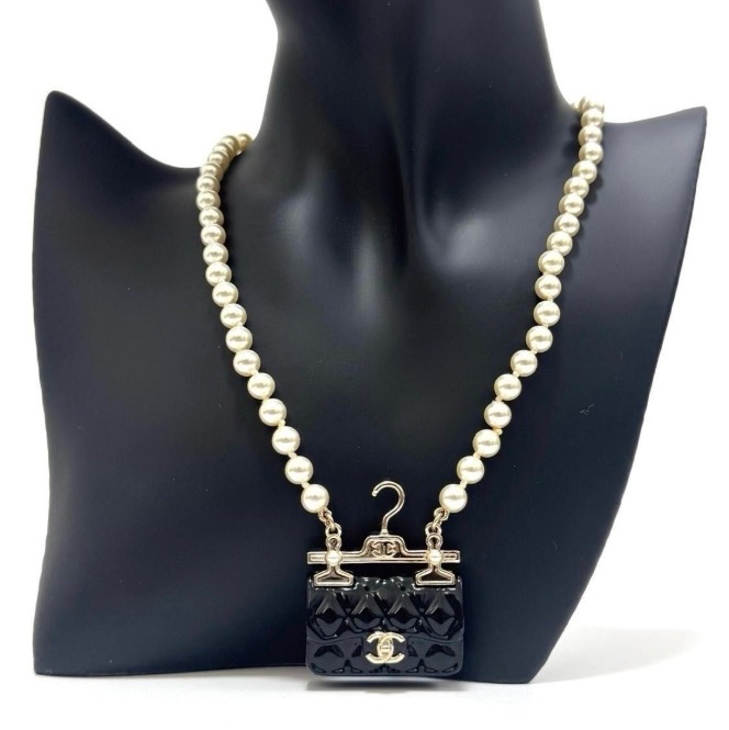 🌷Chanel 23C衣架包包珍珠項鍊｜經典花紋✦fufu style 精品✦ 氣質款｜-2