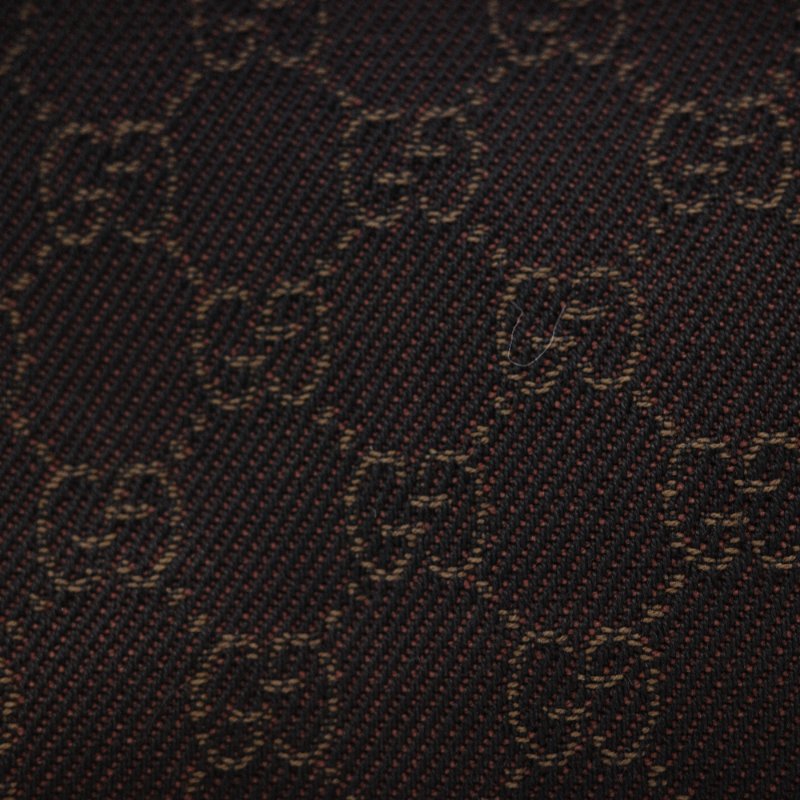 Gucci 古馳 復古 老花 棕色 帆布 托特包-8