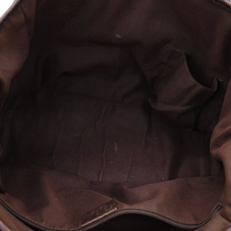 Gucci 古馳 復古 老花 棕色 帆布 托特包-10