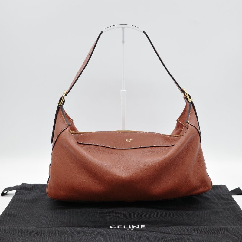 Celine 思琳 Romy 金棕色 焦糖色 小牛皮 肩背包-1
