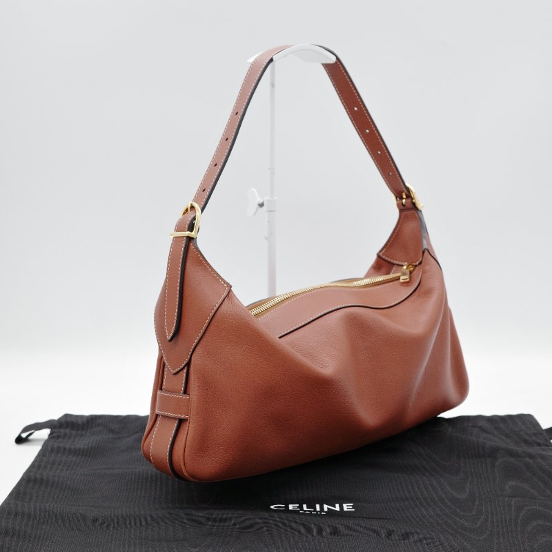 Celine 思琳 Romy 金棕色 焦糖色 小牛皮 肩背包-3