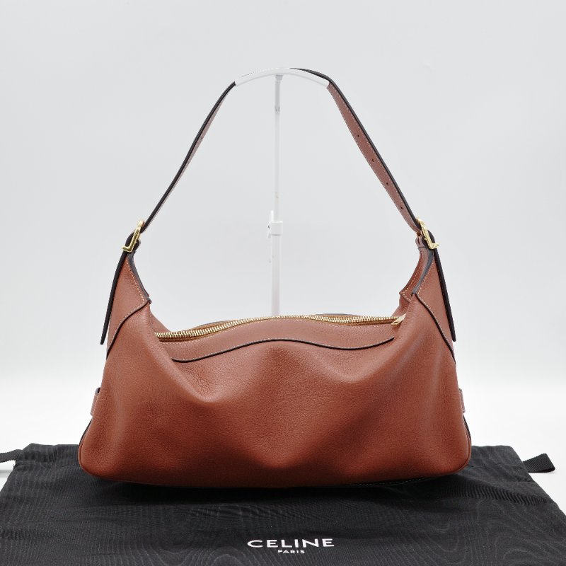 Celine 思琳 Romy 金棕色 焦糖色 小牛皮 肩背包-4