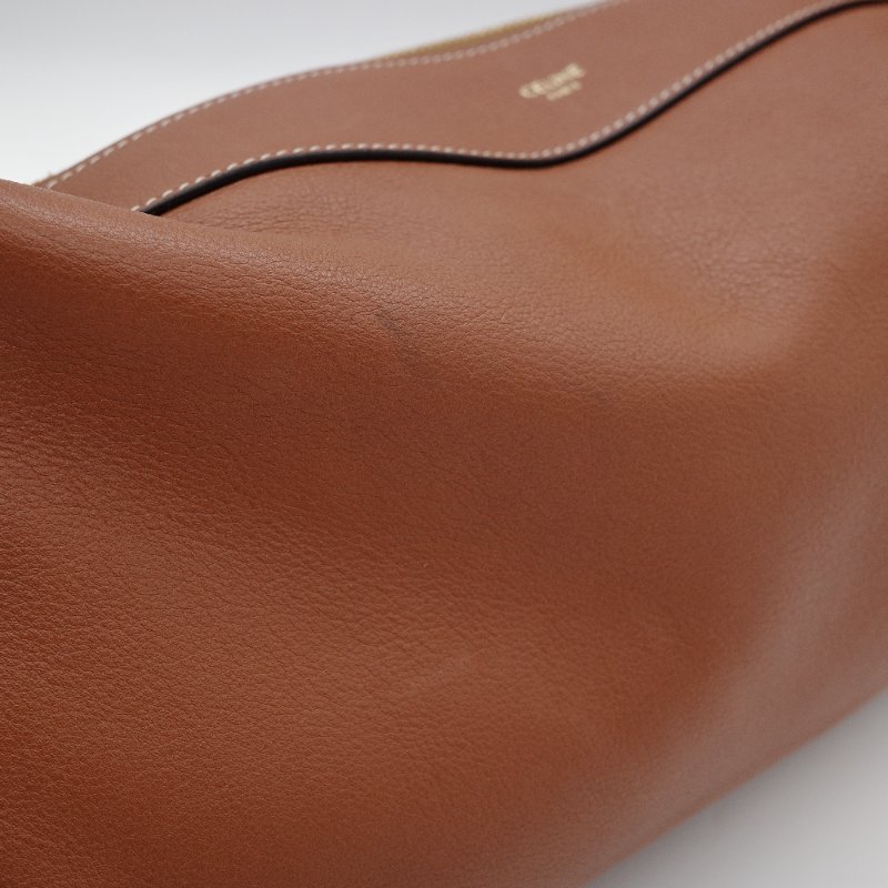 Celine 思琳 Romy 金棕色 焦糖色 小牛皮 肩背包-6