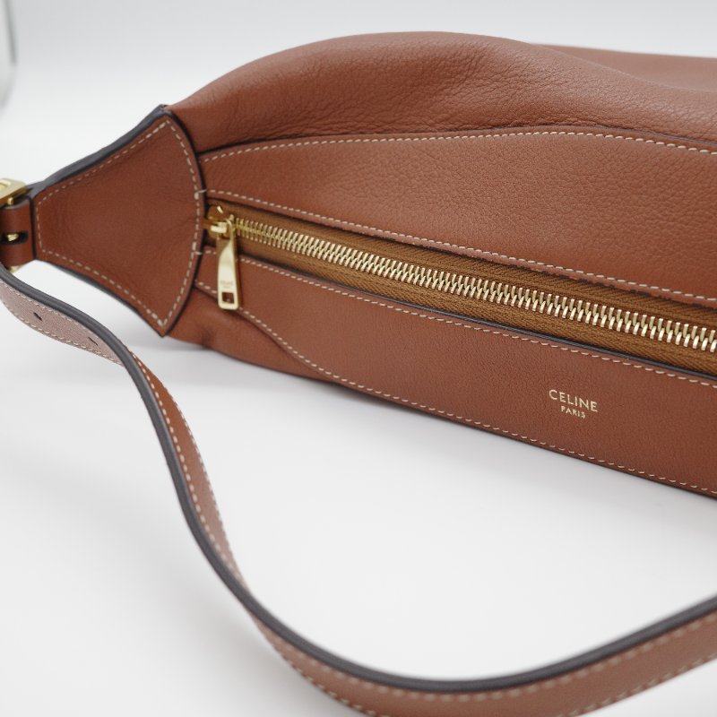 Celine 思琳 Romy 金棕色 焦糖色 小牛皮 肩背包-11