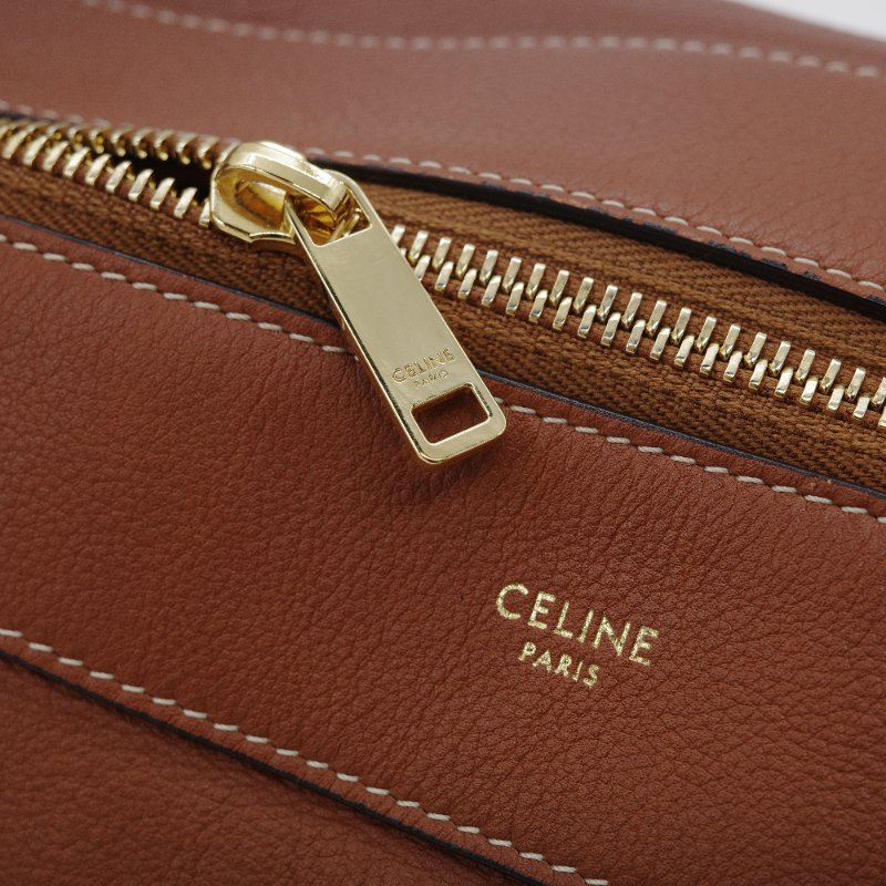 Celine 思琳 Romy 金棕色 焦糖色 小牛皮 肩背包-14