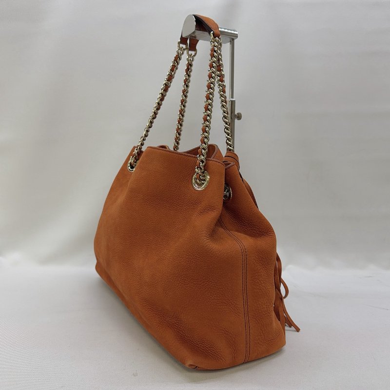 GUCCI Soho麂皮流蘇鏈帶托特包-2