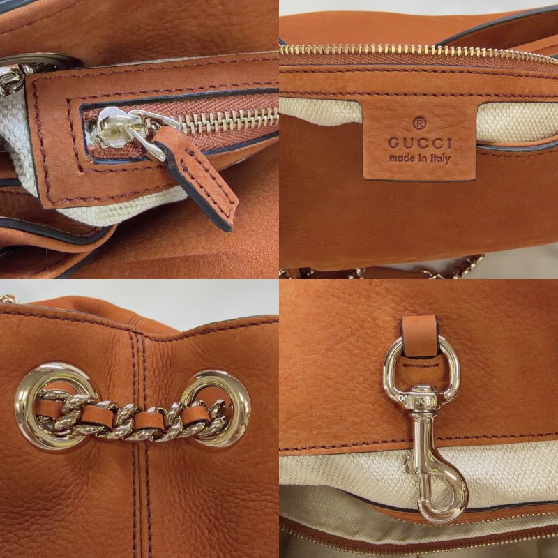 GUCCI Soho麂皮流蘇鏈帶托特包-5