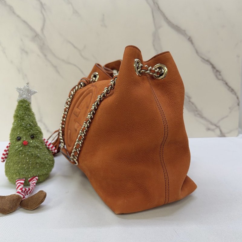 GUCCI Soho麂皮流蘇鏈帶托特包-2