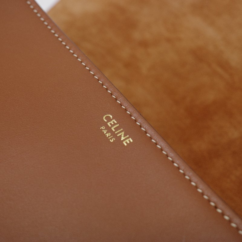 Celine 思琳 Soft 16 Medium 棕褐色 光滑小牛皮 托特包 通勤包 肩背包-18