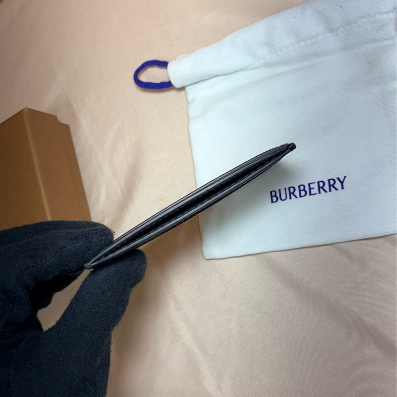 🎁全新盒裝 2025新款全台最甜 Burberry 巴寶莉 灰格紋5卡名片夾 卡夾-5