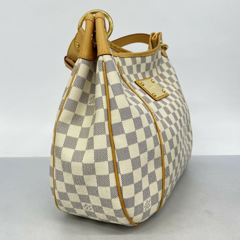 路易威登 Damier Azur Galliera PM 女士單肩包 N55215 白色-1