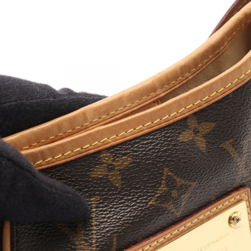 路易威登 Galliera PM 單肩包 M56382 Monogram 皮革 棕色 二手 LV-7