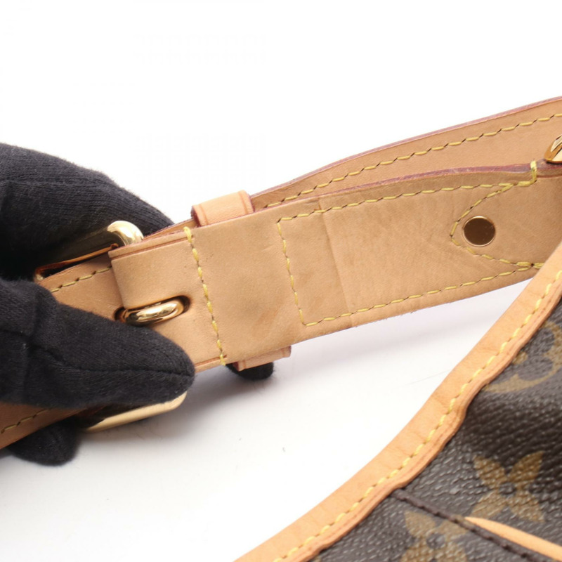 路易威登 Galliera PM 單肩包 M56382 Monogram 皮革 棕色 二手 LV-9