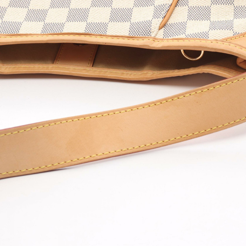 路易威登 Galliera PM 單肩包 N55215 Damier Azur 皮革 白色 二手 LV-5