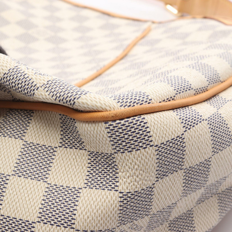 路易威登 Galliera PM 單肩包 N55215 Damier Azur 皮革 白色 二手 LV-8