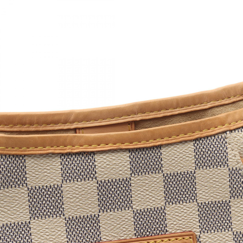 路易威登 Galliera PM 單肩包 N55215 Damier Azur 皮革 白色 二手 LV-10