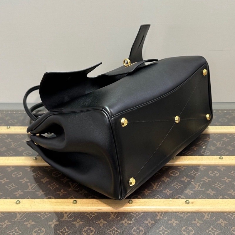 BALENCIAGA Bel Air 中號黑金手提肩背包 36*25*14 98新配件塵袋-3